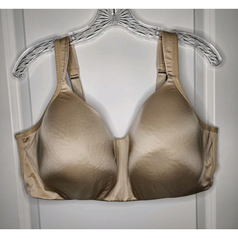 Cacique Lane Bryant 46D Wireless Lightly Lined Balconette ComfortBra Nude Beige
